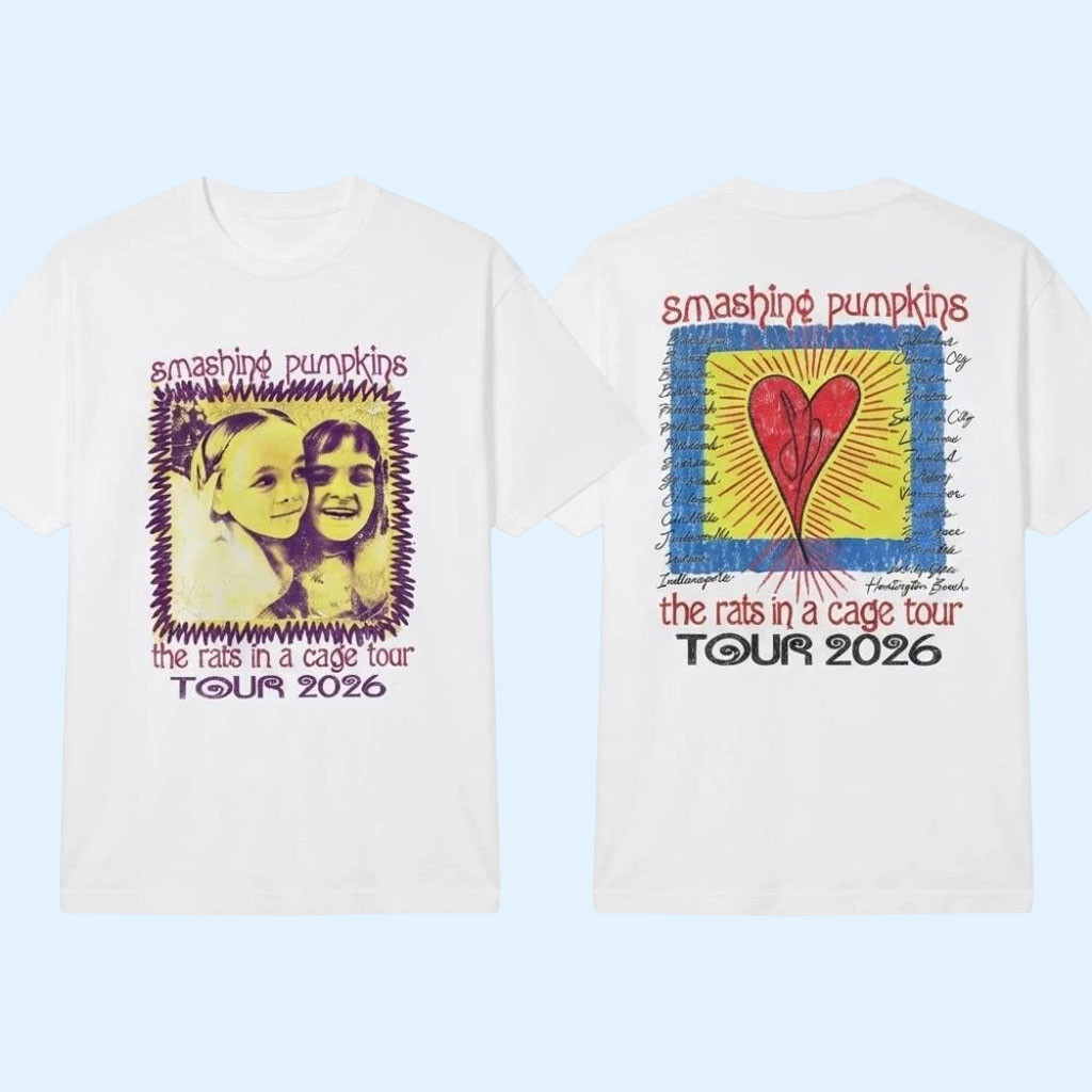 The Smashing Pumpkins Merch 2026 Rats In A Cage Tour T-Shirt Gift For Rock Band Fans 1 - Unicasport The Smashing Pumpkins Merch 2026 Rats In A Cage Tour T-Shirt Gift For Rock Band Fans