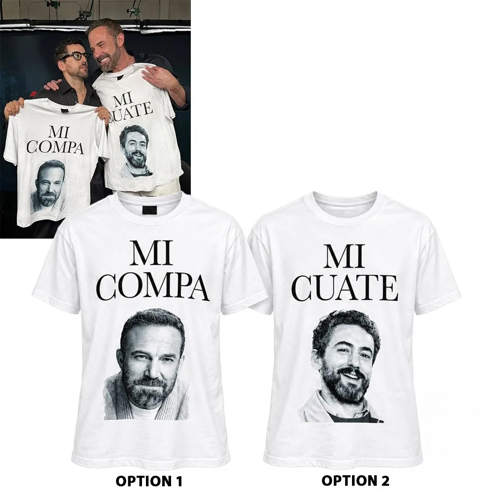 Matt Damon Ben Affleck Funny Mi Compa Mi Cuate Shirt Funny Gifts For BFF 1 - Unicasport Matt Damon Ben Affleck Funny Mi Compa Mi Cuate Shirt Funny Gifts For BFF