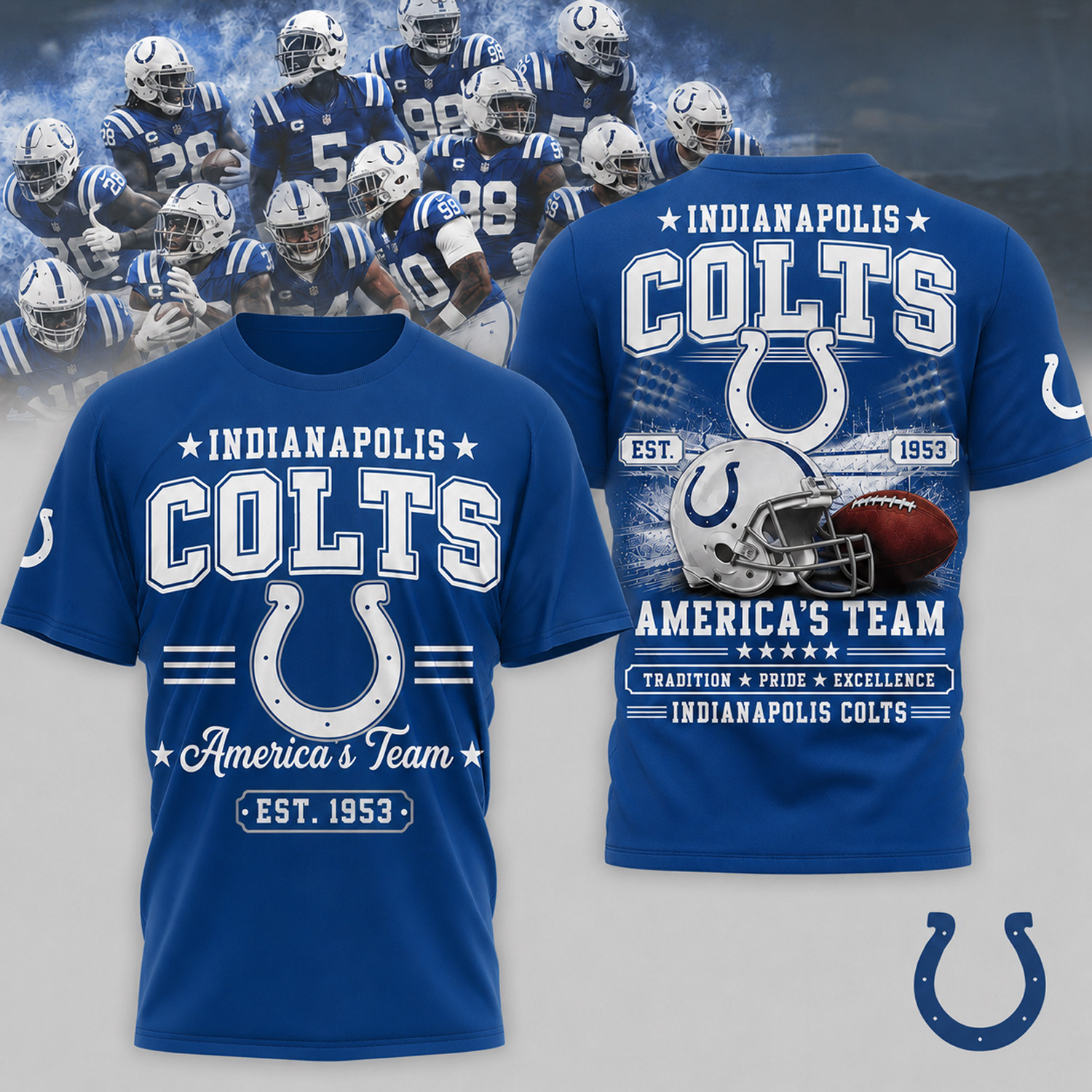 Indianapolis Colts Merch Colts America's Team T-Shirt Gift Ideas For Football Lovers