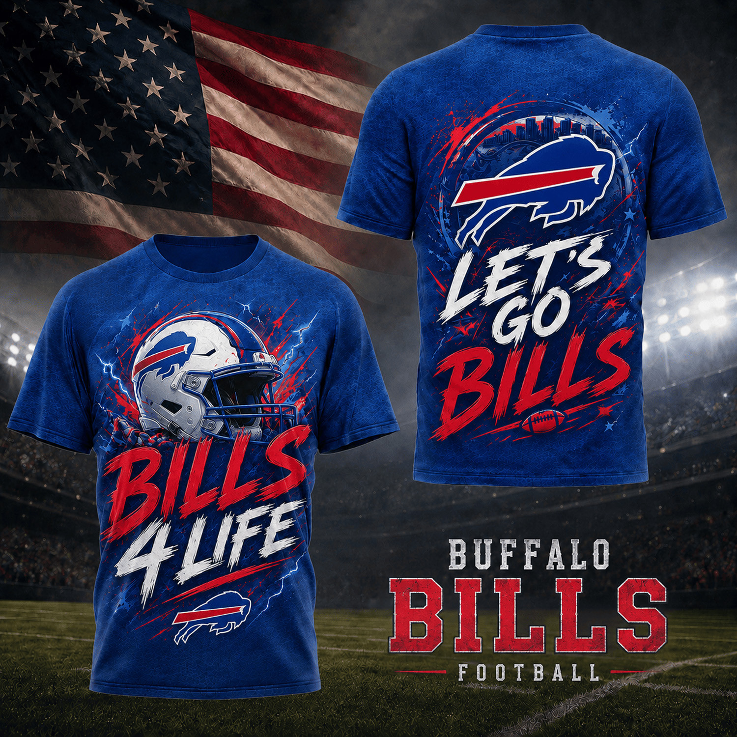 Buffalo Bills Merch Bills 4 Life T-Shirt Gameday Apparel Gift For Football Lovers 1 - Unicasport Buffalo Bills Merch Bills 4 Life T-Shirt Gameday Apparel Gift For Football Lovers