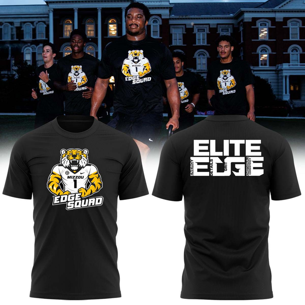 Missouri Tigers Merch 2026 Edge Squad Black T-Shirt Gift For Sports Fans 1 - Unicasport Missouri Tigers Merch 2026 Edge Squad Black T-Shirt Gift For Sports Fans