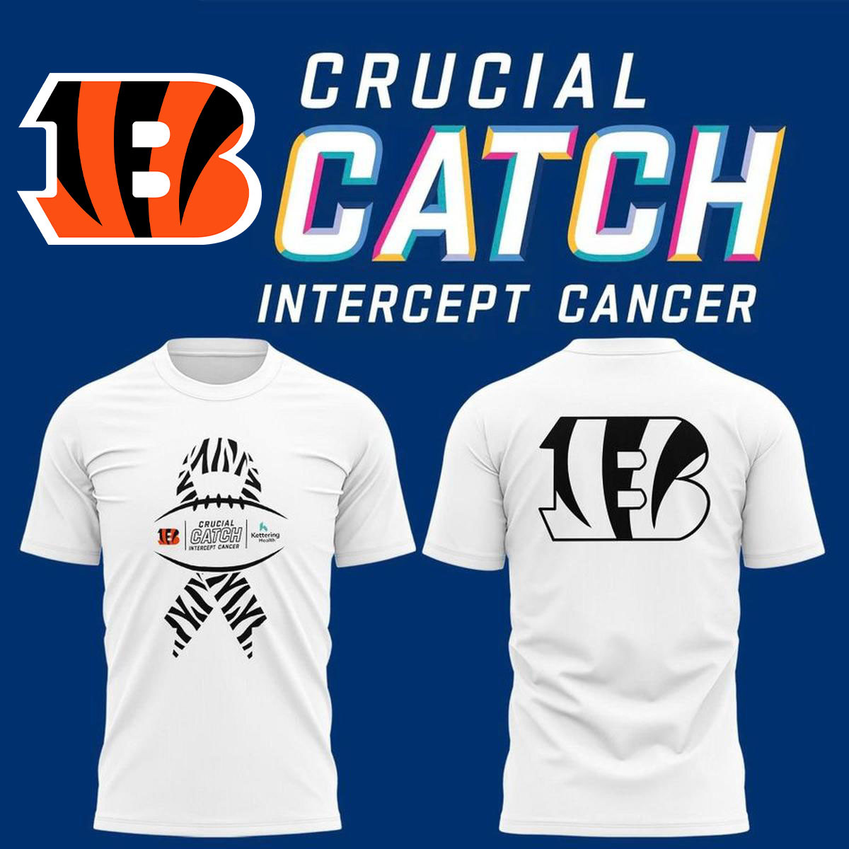 Cincinnati Bengals Merch 2026 Crucial Catch White T-Shirt Gift For Football Lover 1 - Unicasport Cincinnati Bengals Merch 2026 Crucial Catch White T-Shirt Gift For Football Lover