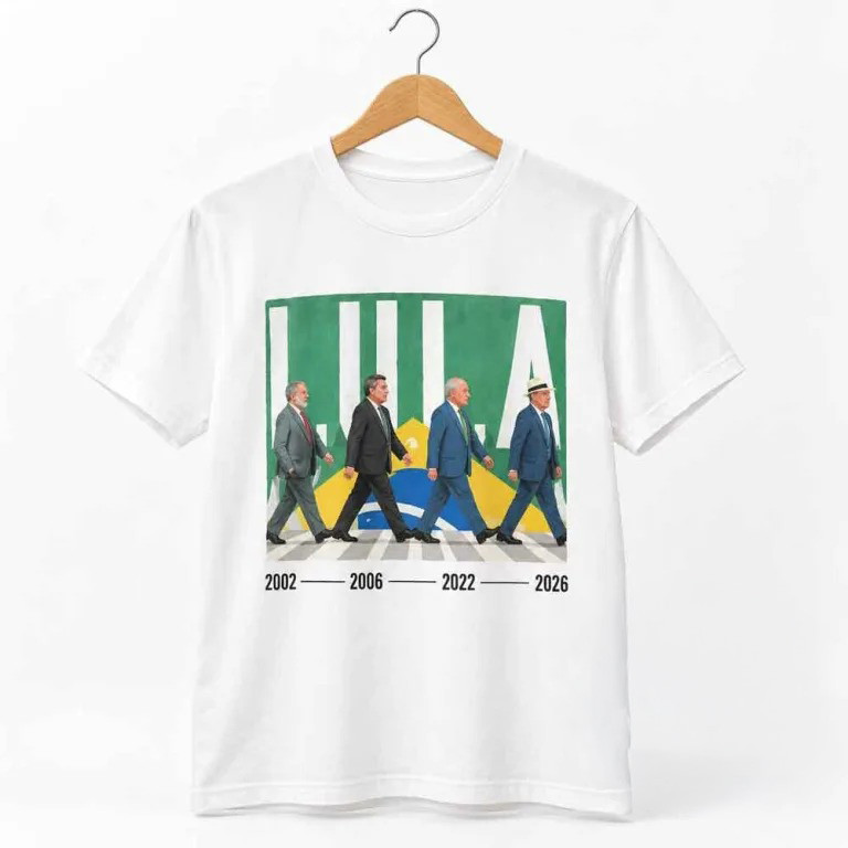 Brazil President Luiz Inacio Merch Lula Da Silva Abbey Road Crossing T-Shirt Gift For Supporters 1 - Unicasport Brazil President Luiz Inacio Merch Lula Da Silva Abbey Road Crossing T-Shirt Gift For Supporters