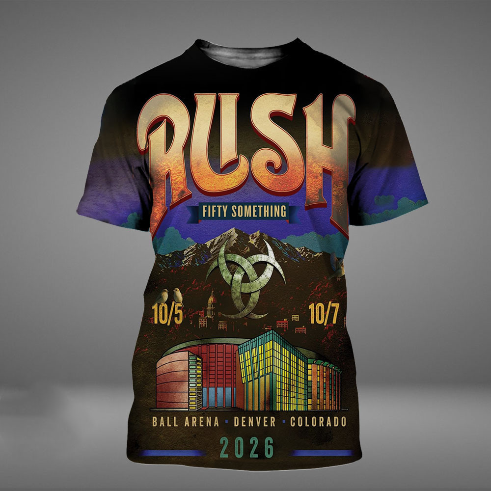 Rush Fifty Something Tour 2026 Denver CO 2026 Event Poster T-Shirt Presents For Rush Lovers 1 - Unicasport Rush Fifty Something Tour 2026 Denver CO 2026 Event Poster T-Shirt Presents For Rush Lovers