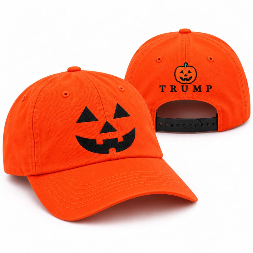 2026 Trump Halloween Jack O’Lantern Hat Funny Holiday Baseball Cap Best Gift