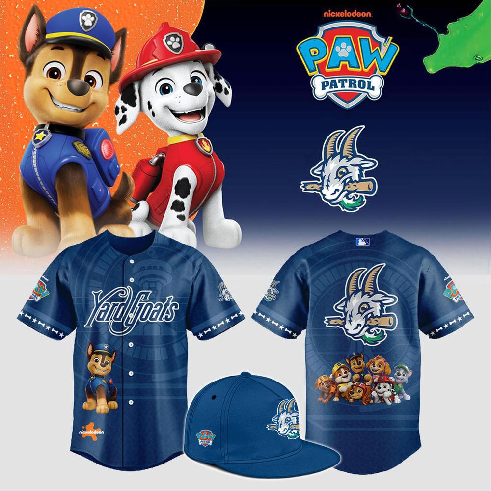 Paw Patrol Night Hartford Yard Goats Baseball Jersey Family Baseball Fan Game Day Apparel