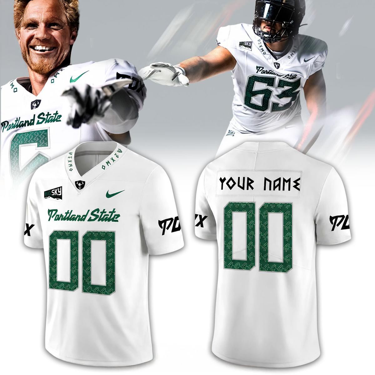 Portland State Vikings Battle Axe 2026 Personalized Football Jersey College Game Day Edition