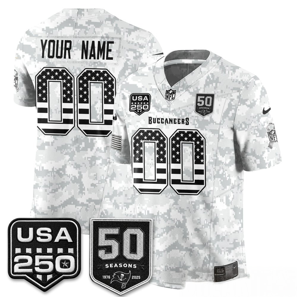 Tampa Bay Buccaneers 2026 Salute to Service Edition Custom Football Jersey Stitched Game Day Apparel