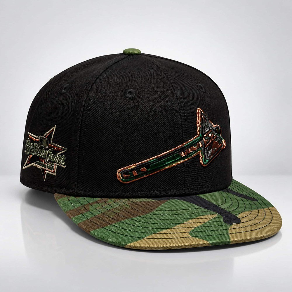 Atlanta Braves Tomahawk Snapback Hat Atlanta Braves Merch Present For Baseball Fans