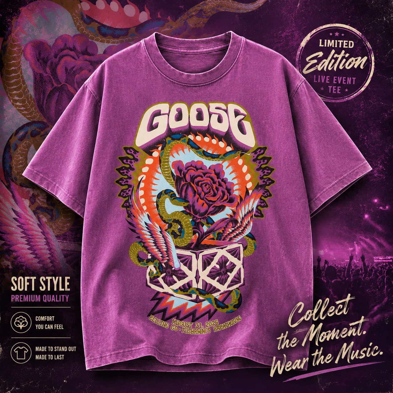 august 31 2026 goose mishawaka amphitheatre bellvue shirt merch - merchtourboutique