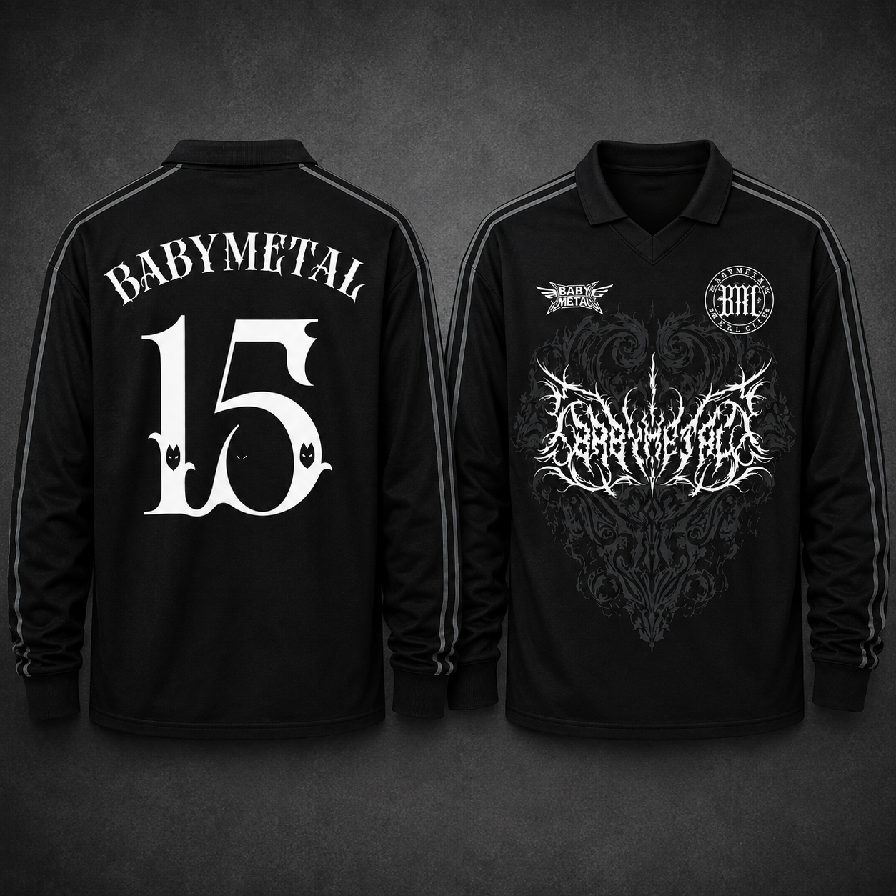Babymetal North America Merch Long Sleeve Soccer Jersey World Tour 2026 Merch