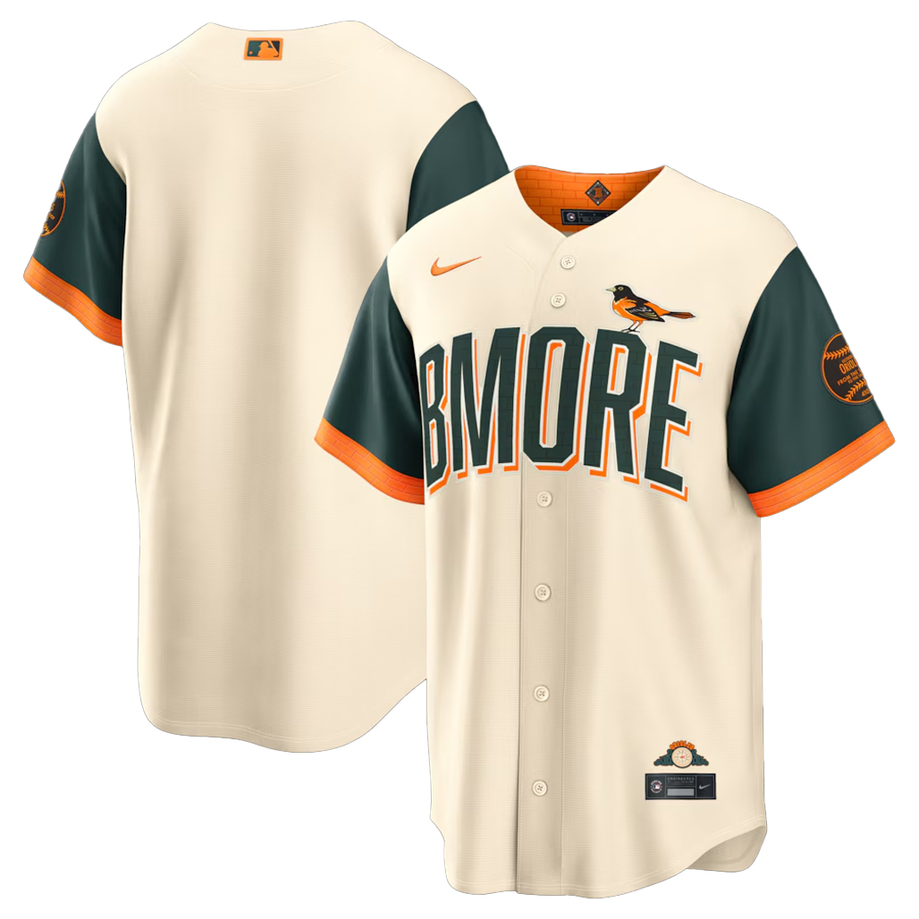 Baltimore Orioles Cream 2026 City Connect Stadium Baseball Jersey 1 - Unicasport Baltimore Orioles Cream 2026 City Connect Stadium Baseball Jersey