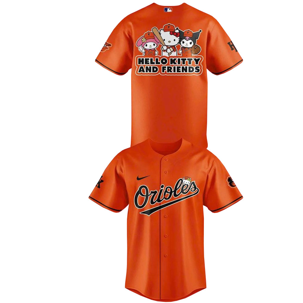 Baltimore Orioles Hello Kitty and Friends Night 2026 Baseball Jersey 1 - Unicasport Baltimore Orioles Hello Kitty and Friends Night 2026 Baseball Jersey