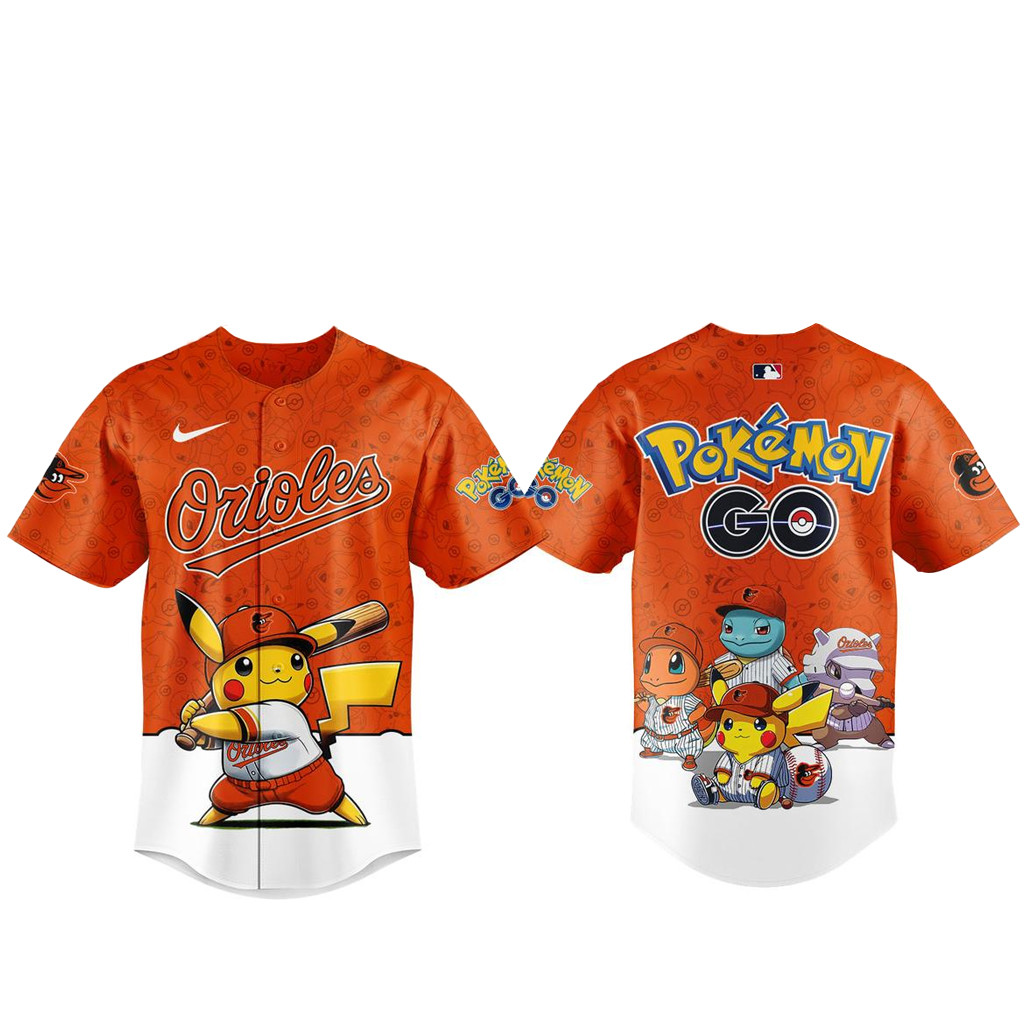 Baltimore Orioles Pokemon Go Night 2026 Baseball Jersey 1 - Unicasport Baltimore Orioles Pokemon Go Night 2026 Baseball Jersey