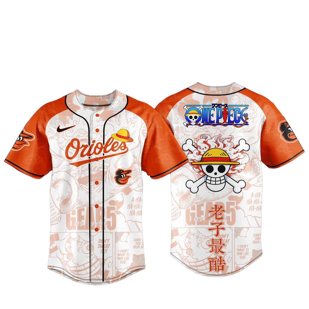 Baltimore Orioles x One Piece Night 2026 Baseball Jersey 1 - Unicasport Baltimore Orioles x One Piece Night 2026 Baseball Jersey