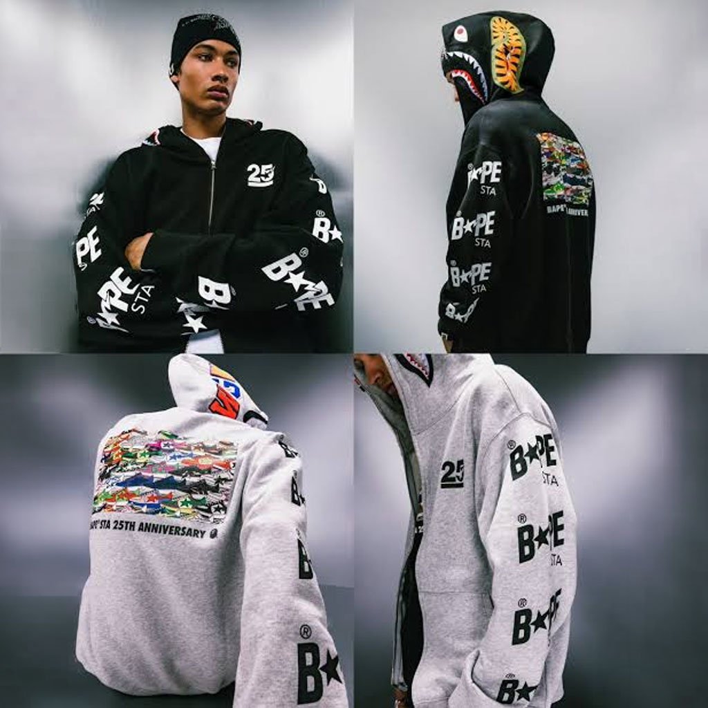 BAPE STA 25th Anniversary ComplexCon Collection Zip Hoodie Gift For Dudes