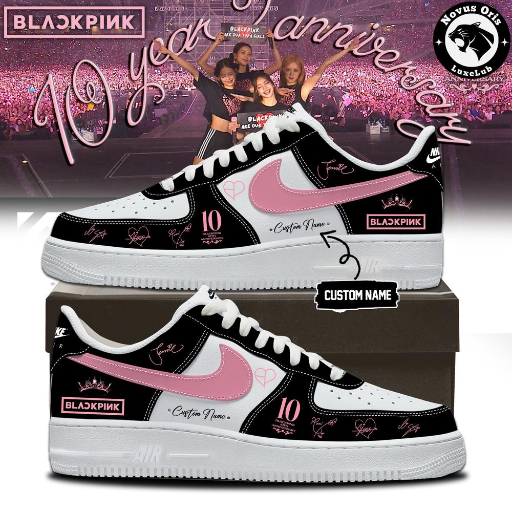 BLACKPINK x 10th Anniversary 2026 Custom Name Air Force 1