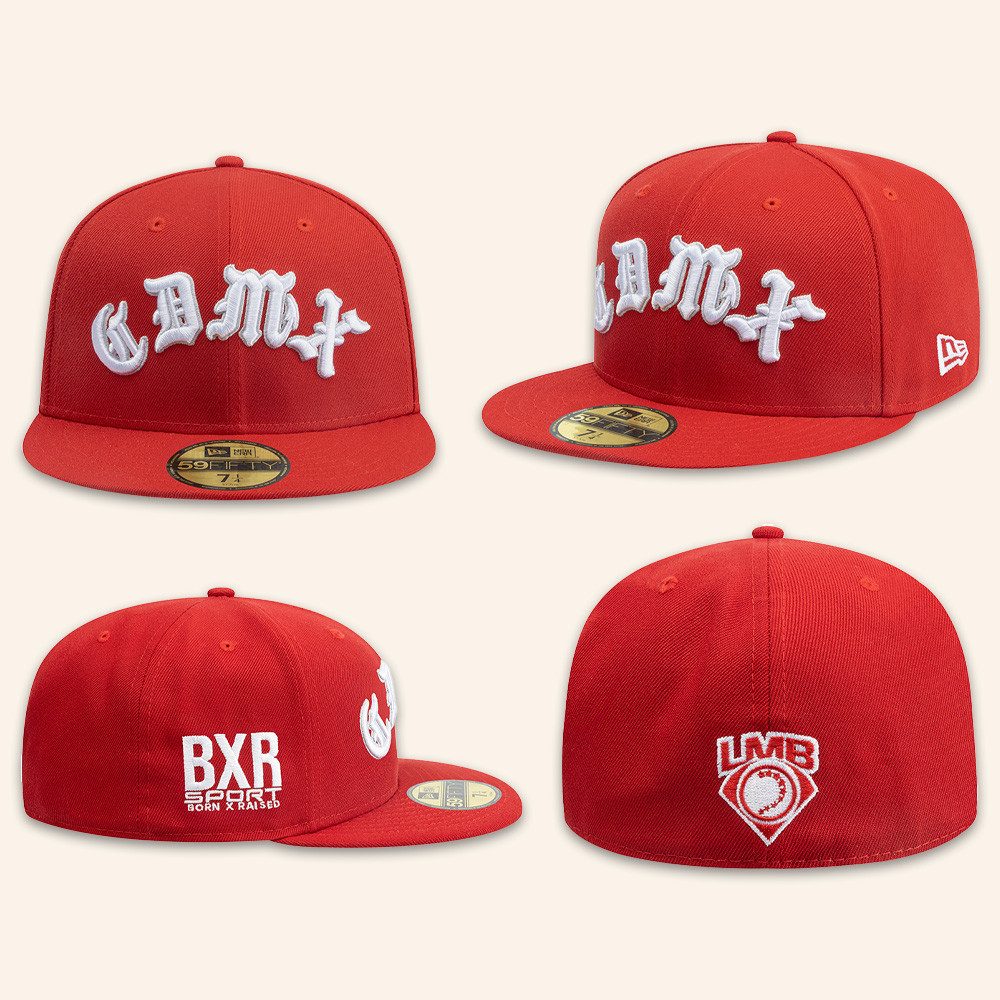Born X Raised Merch Diablos CDMX Snapback Hat Baseball Gears Diablos Rojos Del Mexico Fans Gift