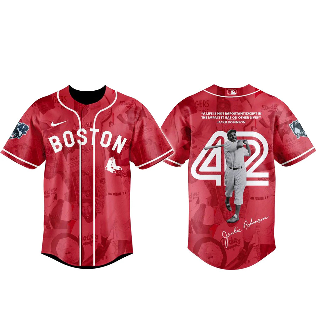 Boston Red Sox 42 Legacy Tribute 2026 Baseball Jersey