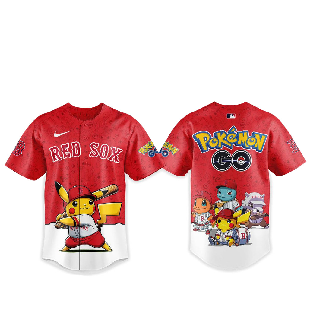 Boston Red Sox Pokemon Go Night 2026 Baseball Jersey 1 - Unicasport Boston Red Sox Pokemon Go Night 2026 Baseball Jersey