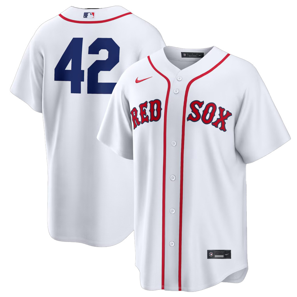 Boston Red Sox White Home 2026 Jackie Robinson Day Baseball Jersey 1 - Unicasport Boston Red Sox White Home 2026 Jackie Robinson Day Baseball Jersey