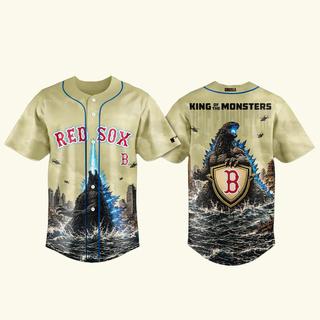 Boston Red Sox x Godzilla 2026 King Of The Monsters Baseball Jersey 1 - Unicasport Boston Red Sox x Godzilla 2026 King Of The Monsters Baseball Jersey