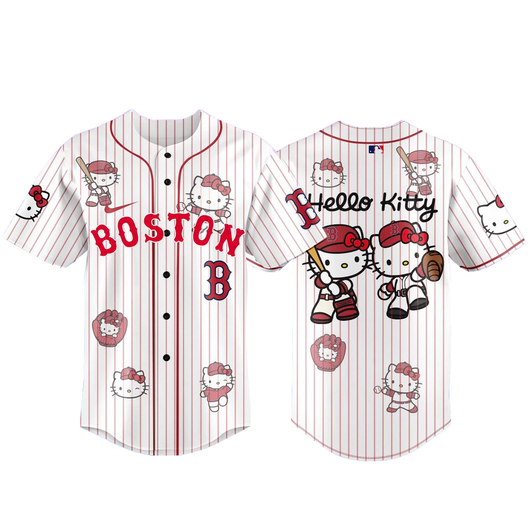 Boston Red Sox x Hello Kitty 2026 Baseball Jersey 1 - Unicasport Boston Red Sox x Hello Kitty 2026 Baseball Jersey