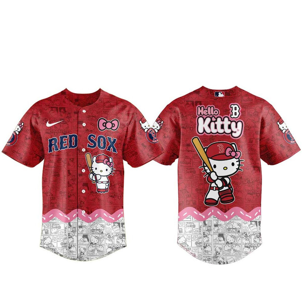 Boston Red Sox x Hello Kitty Night Game 2026 Baseball Jersey 1 - Unicasport Boston Red Sox x Hello Kitty Night Game 2026 Baseball Jersey