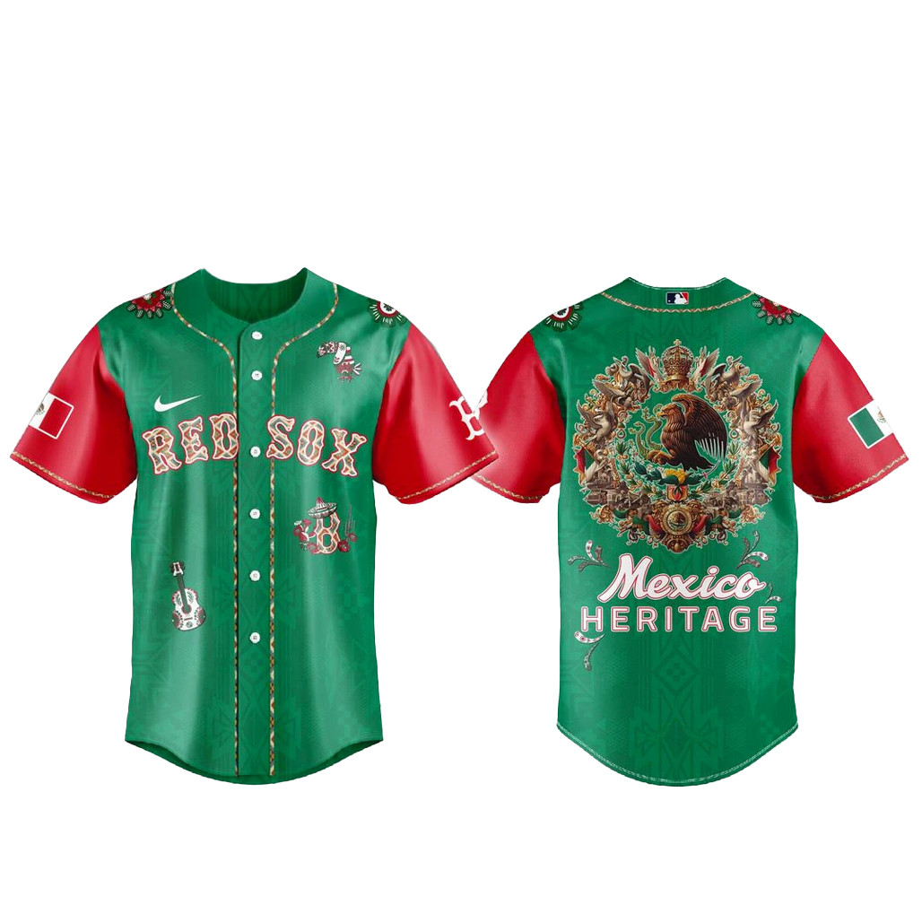 Boston Red Sox x Mexican Heritage Night Baseball Jersey 1 - Unicasport Boston Red Sox x Mexican Heritage Night Baseball Jersey