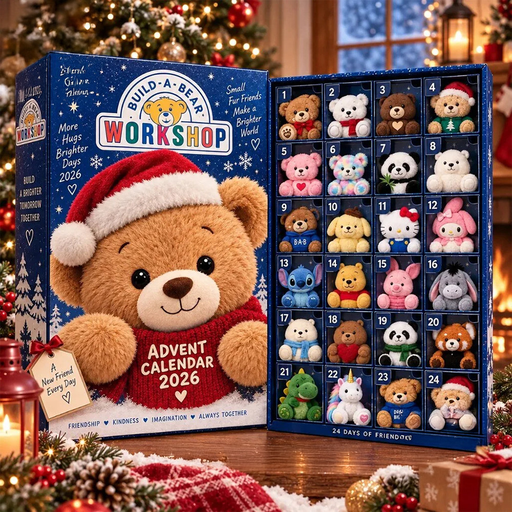 Build A Bear Workshop Xmas Advent Calendar Holiday Decor Cute Gifts For Christmas