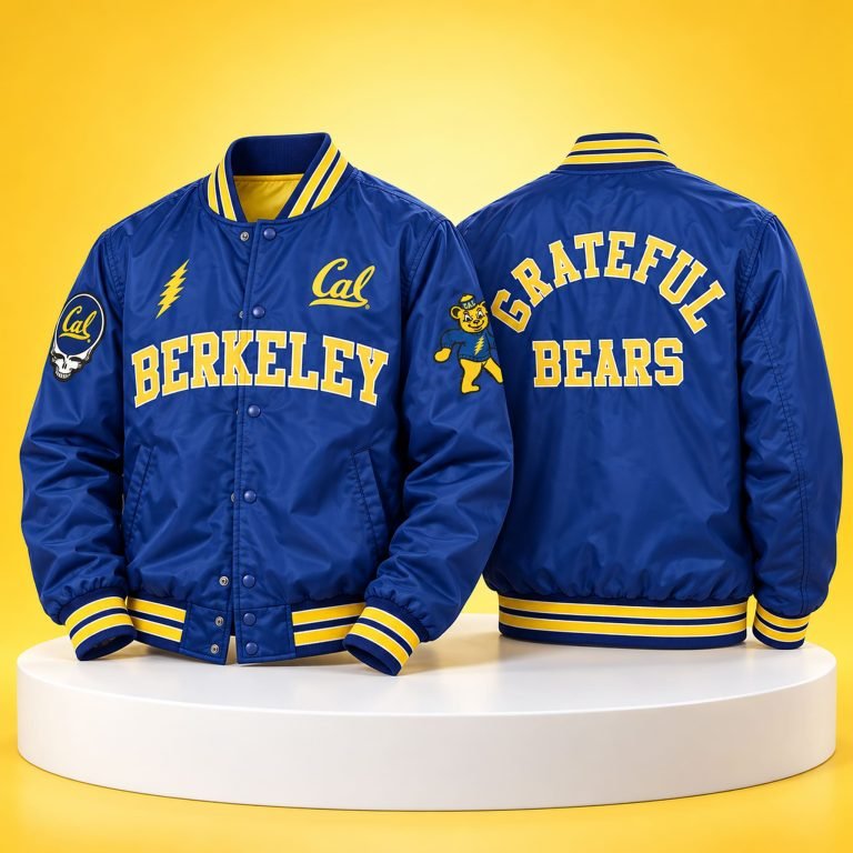 Cal Berkeley Merch Bears Grateful Baseball Jacket Perfect Present For Brothers