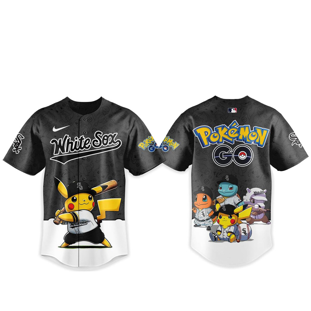 Chicago White Sox Pokemon Go Night 2026 Baseball Jersey 1 - Unicasport Chicago White Sox Pokemon Go Night 2026 Baseball Jersey