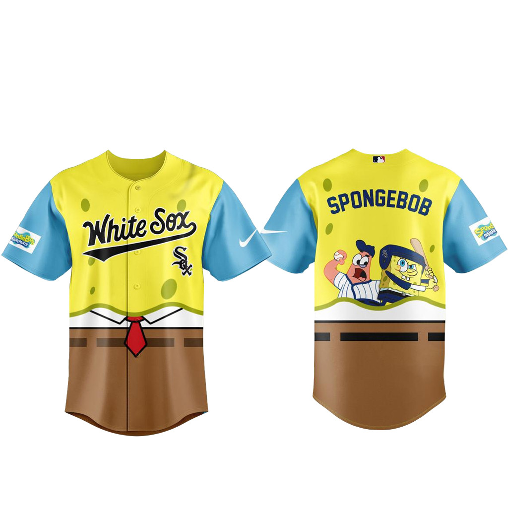 Chicago White Sox SpongeBob Night Baseball Jersey 2026 1 - Unicasport Chicago White Sox SpongeBob Night Baseball Jersey 2026