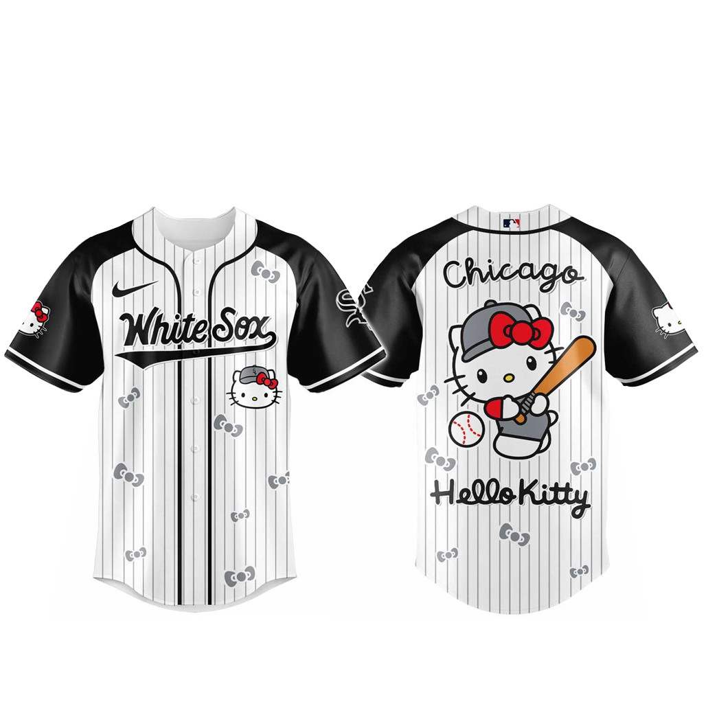 Chicago White Sox x Hello Kitty 2026 And Sanrio World Baseball Jersey 1 - Unicasport Chicago White Sox x Hello Kitty 2026 And Sanrio World Baseball Jersey