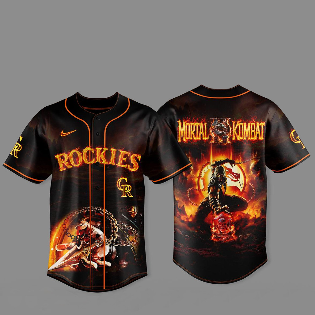 Colorado Rockies x Mortal Kombat II 2026 Baseball Jersey 1 - Unicasport Colorado Rockies x Mortal Kombat II 2026 Baseball Jersey