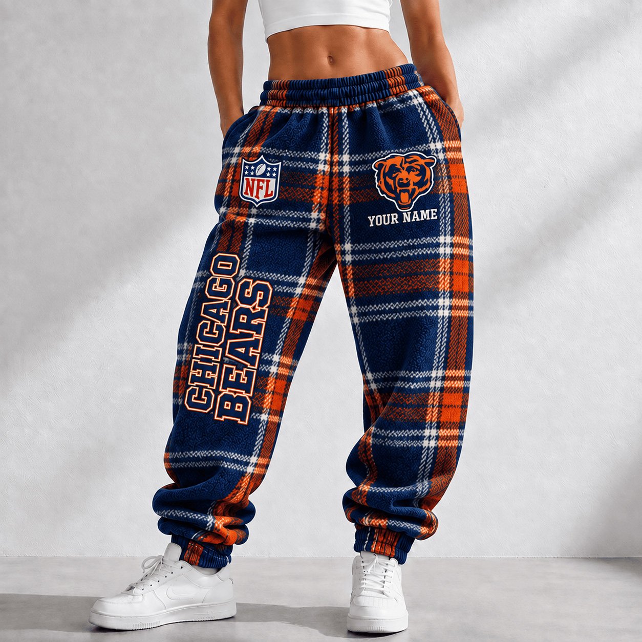 Custom Chicago Bears Merch Sweatpants Chicago Bears Pride Attire Gift For Teammate