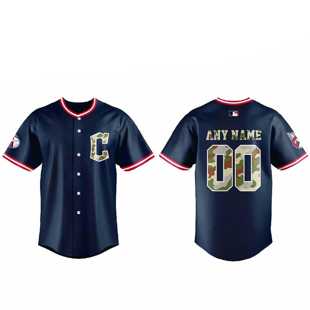 Custom Name & Number Cleveland Guardians Armed Forces Night 2026 Baseball Jersey 1 - Unicasport Custom Name & Number Cleveland Guardians Armed Forces Night 2026 Baseball Jersey