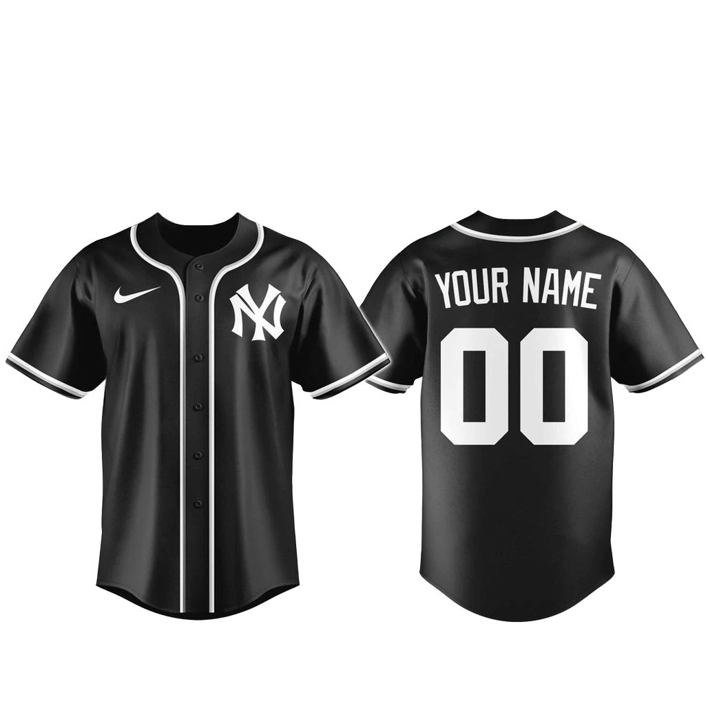 Custom Name & Number New York Yankees Blackout Built For The Night 2026 Baseball Jersey 1 - Unicasport Custom Name & Number New York Yankees Blackout Built For The Night 2026 Baseball Jersey