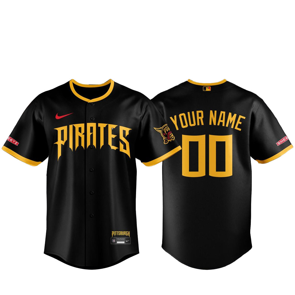 Custom Name & Number Pittsburgh Pirates City Connect 2026 Baseball Jersey 1 - Unicasport Custom Name & Number Pittsburgh Pirates City Connect 2026 Baseball Jersey
