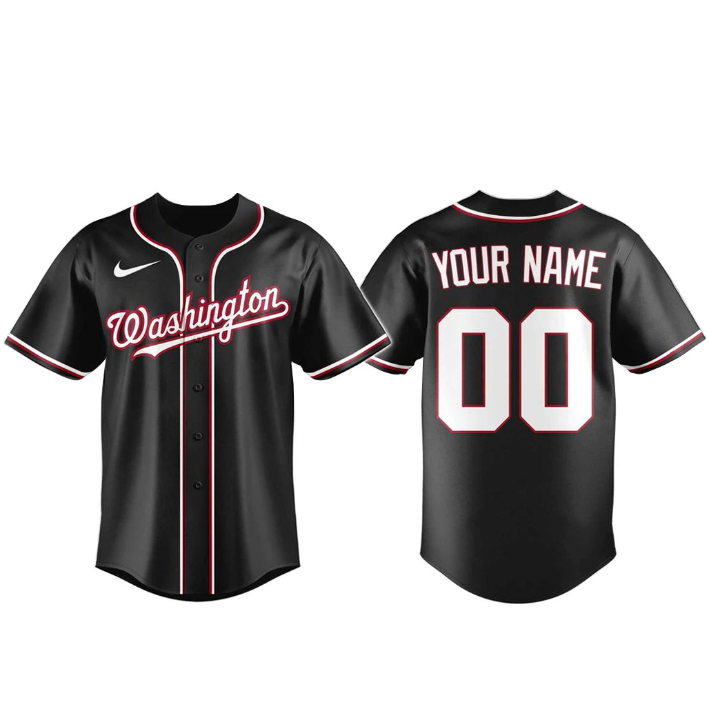 Custom Name & Number Washington Nationals Blackout Built For The Night 2026 Baseball Jersey 1 - Unicasport Custom Name & Number Washington Nationals Blackout Built For The Night 2026 Baseball Jersey