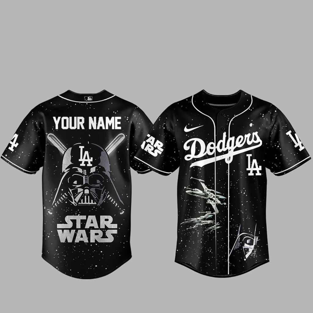 Custom Name Los Angeles Dodgers x Star Wars 2026 Baseball Jersey 1 - Unicasport Custom Name Los Angeles Dodgers x Star Wars 2026 Baseball Jersey