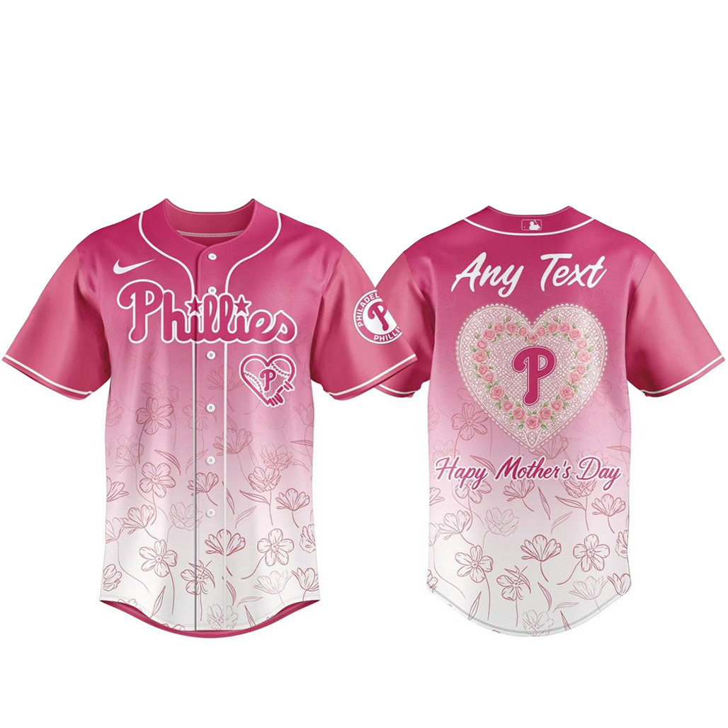 Custom Name Philadelphia Phillies Happy Mother Day 2026 Baseball Jersey Version 1 1 - Unicasport Custom Name Philadelphia Phillies Happy Mother Day 2026 Baseball Jersey Version 1