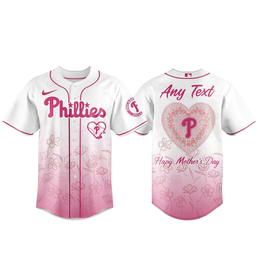 Custom Name Philadelphia Phillies Happy Mother Day 2026 Baseball Jersey Version 2 1 - Unicasport Custom Name Philadelphia Phillies Happy Mother Day 2026 Baseball Jersey Version 2