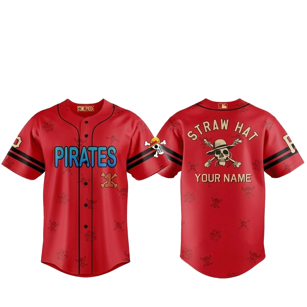 Custom Name Pittsburgh Pirates One Piece 2 Live Action Luffy Neighbours Baseball Jersey 1 - Unicasport Custom Name Pittsburgh Pirates One Piece 2 Live Action Luffy Neighbours Baseball Jersey