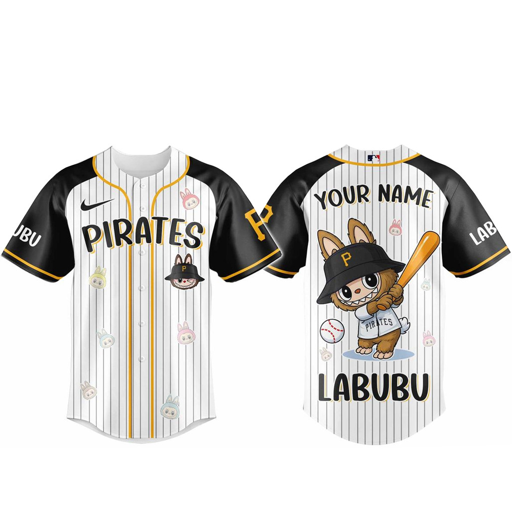 Custom Name Pittsburgh Pirates x Labubu Game Night 2026 Baseball Jersey 1 - Unicasport Custom Name Pittsburgh Pirates x Labubu Game Night 2026 Baseball Jersey
