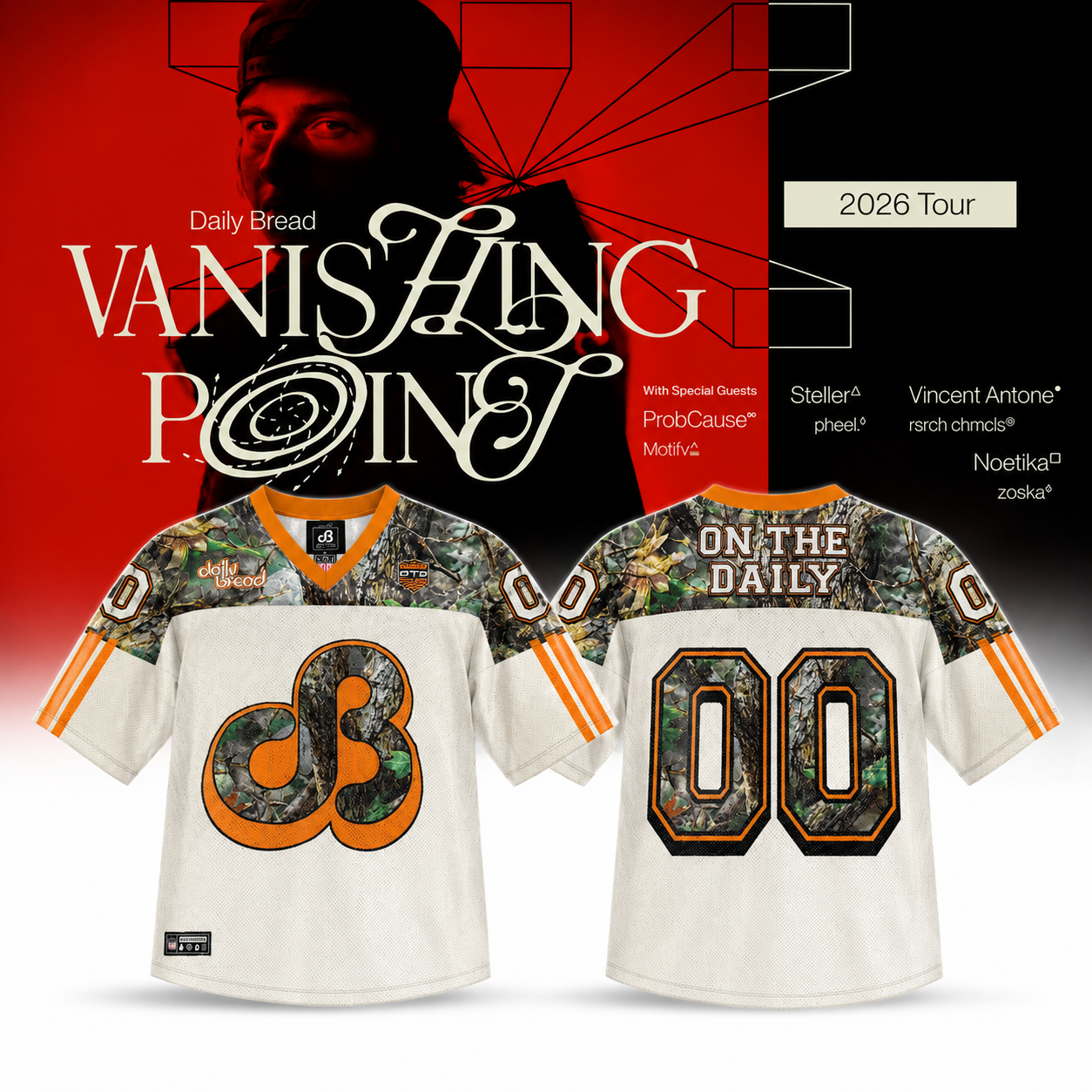 Daily Bread Football Jersey 2026 Tour Merch 1 - Unicasport Daily Bread Football Jersey 2026 Tour Merch