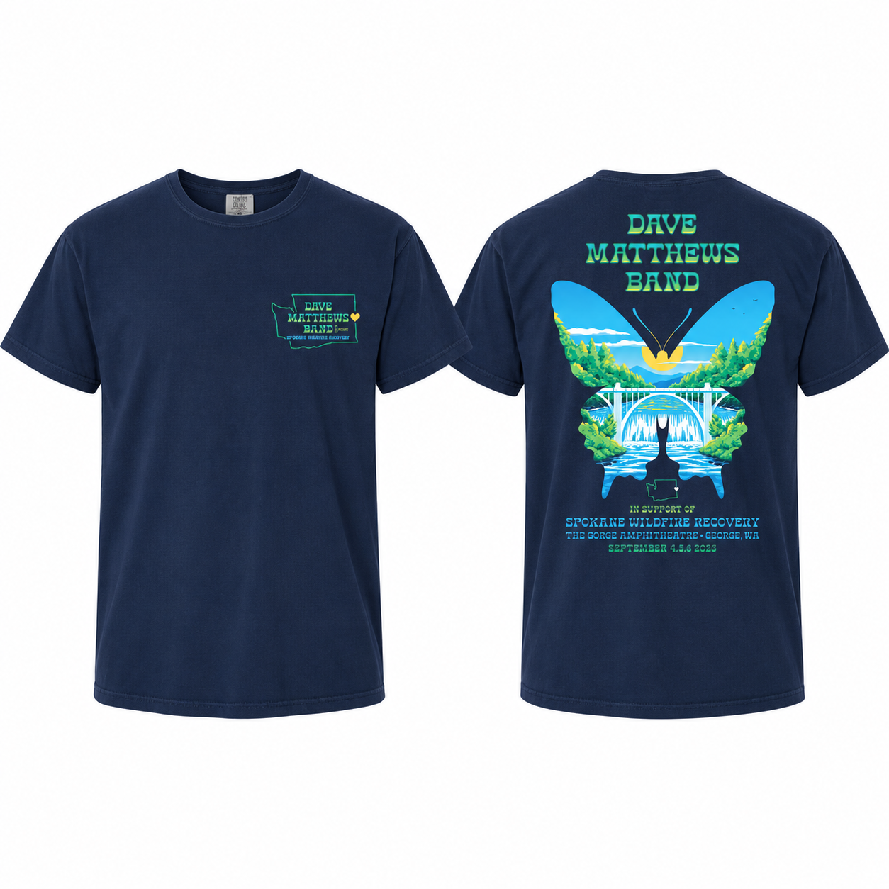 Dave Matthews Band George WA September 5 2026 Exclusive Tour T-Shirt Merch 3 - merchtourboutique Dave Matthews Band George WA September 5 2026 Exclusive Tour T-Shirt Merch