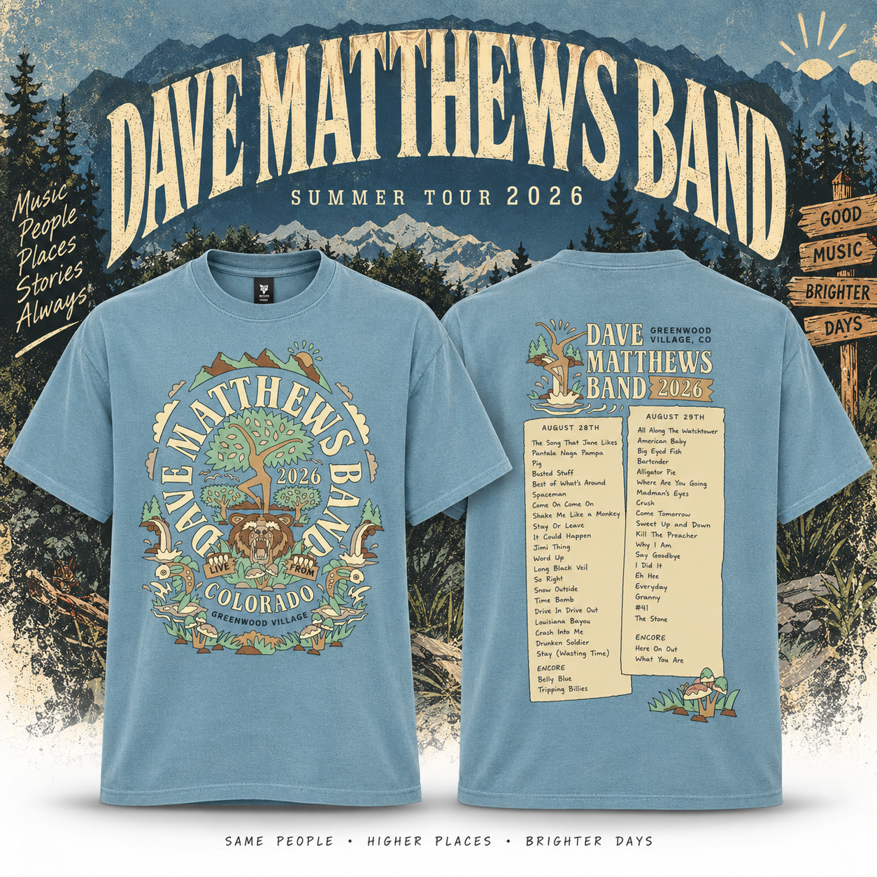 Dave Matthews Band Greenwood Village Colorado 2026 Live Music Graphic Tee Merch 1 - merchtourboutique dave matthews band greenwood village colorado 2026 live music graphic tee merch iTOhw - merchtourboutique