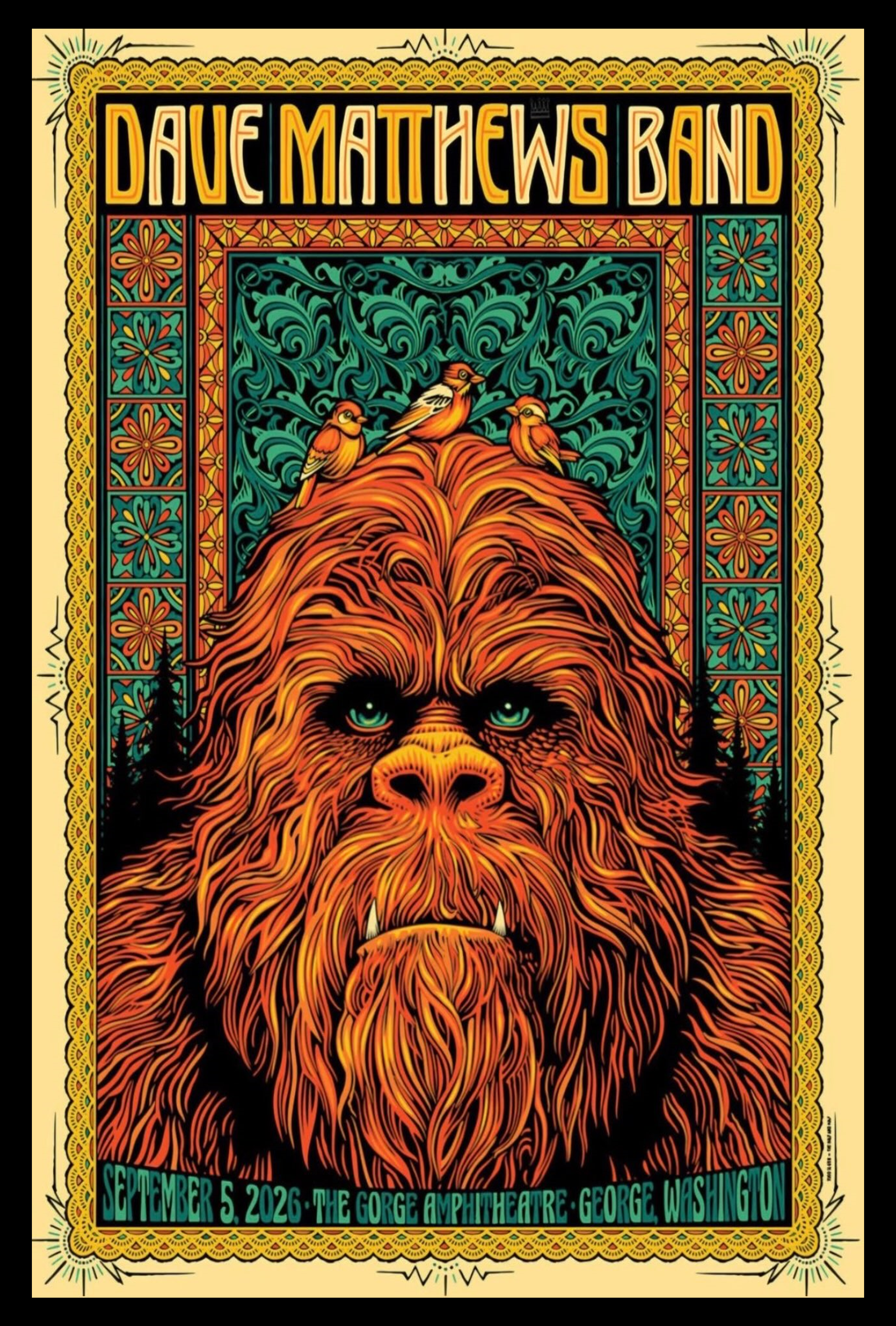 dave matthews band sep 05 2026 gorge amphitheatre george washington poster merch IDUWe - merchtourboutique