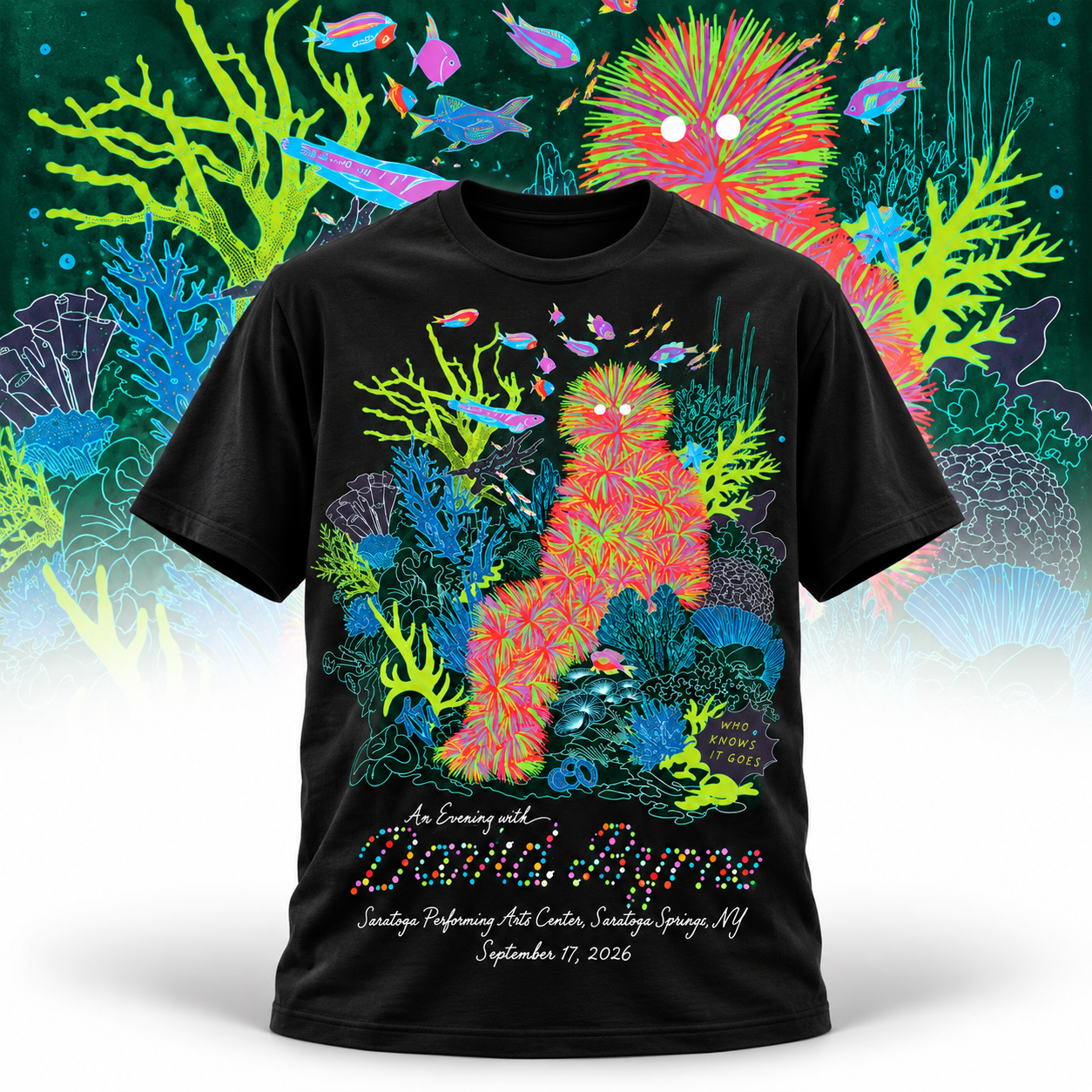 David Byrne Sep 17 2026 Exclusive Shirt Merch Albany Med Health